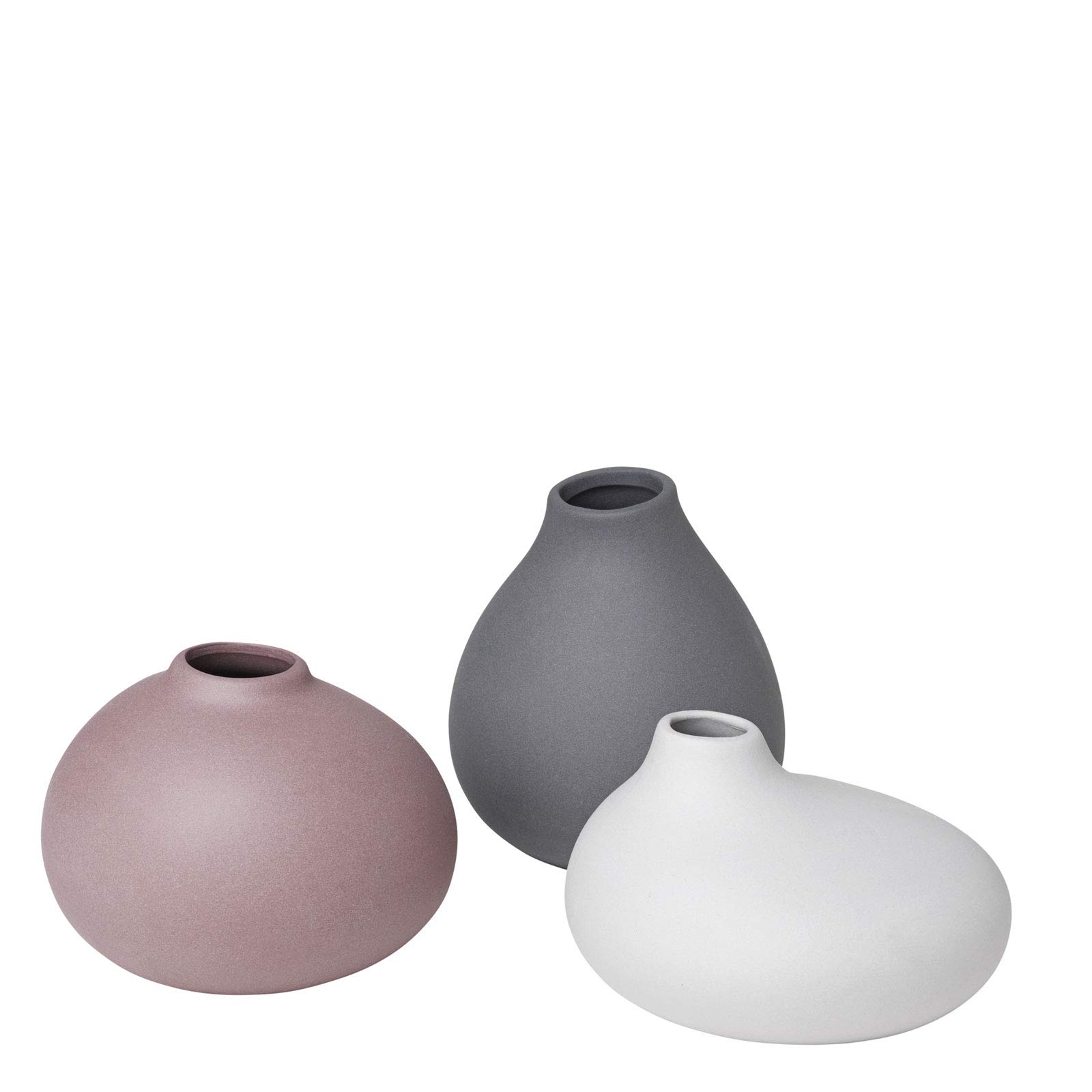 Amazon.co.jp: Blomus Nona ミニ花瓶3個セット 磁器色 ピューター